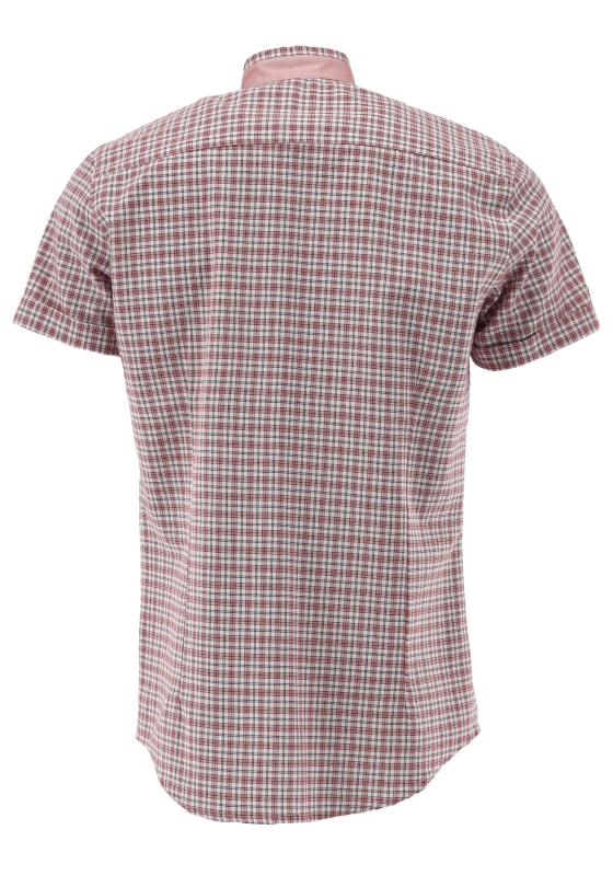 Gipfelstürmer Men's 1/2 Sleeve Slim Fit Shirt "Wiesn" red