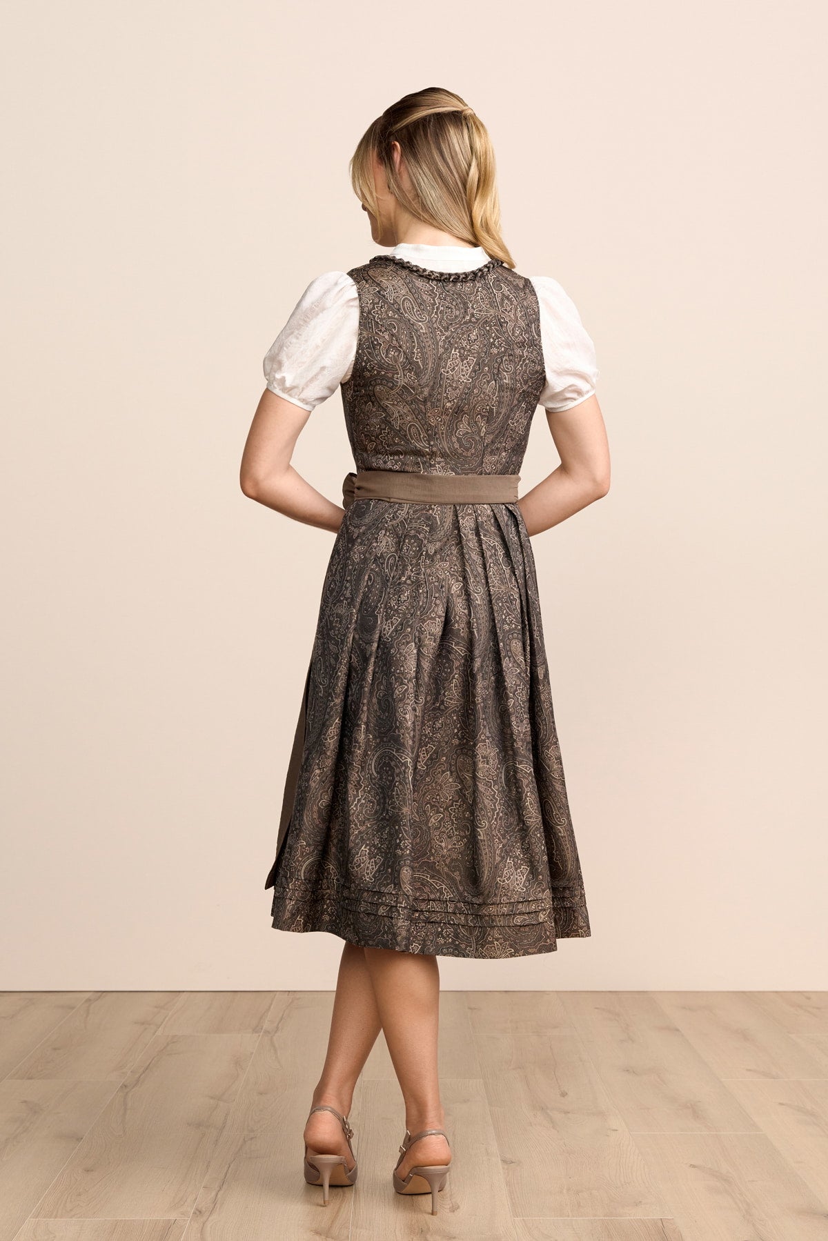 Kruger Ornela long dirndl in brown, 70cm
