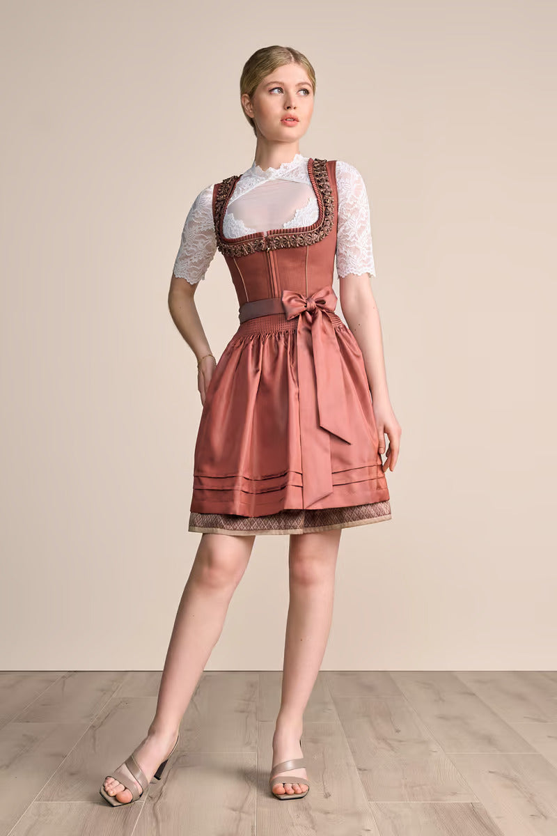 Kruger Mini Dirndl 2pcs. 50cm "Marielle" red