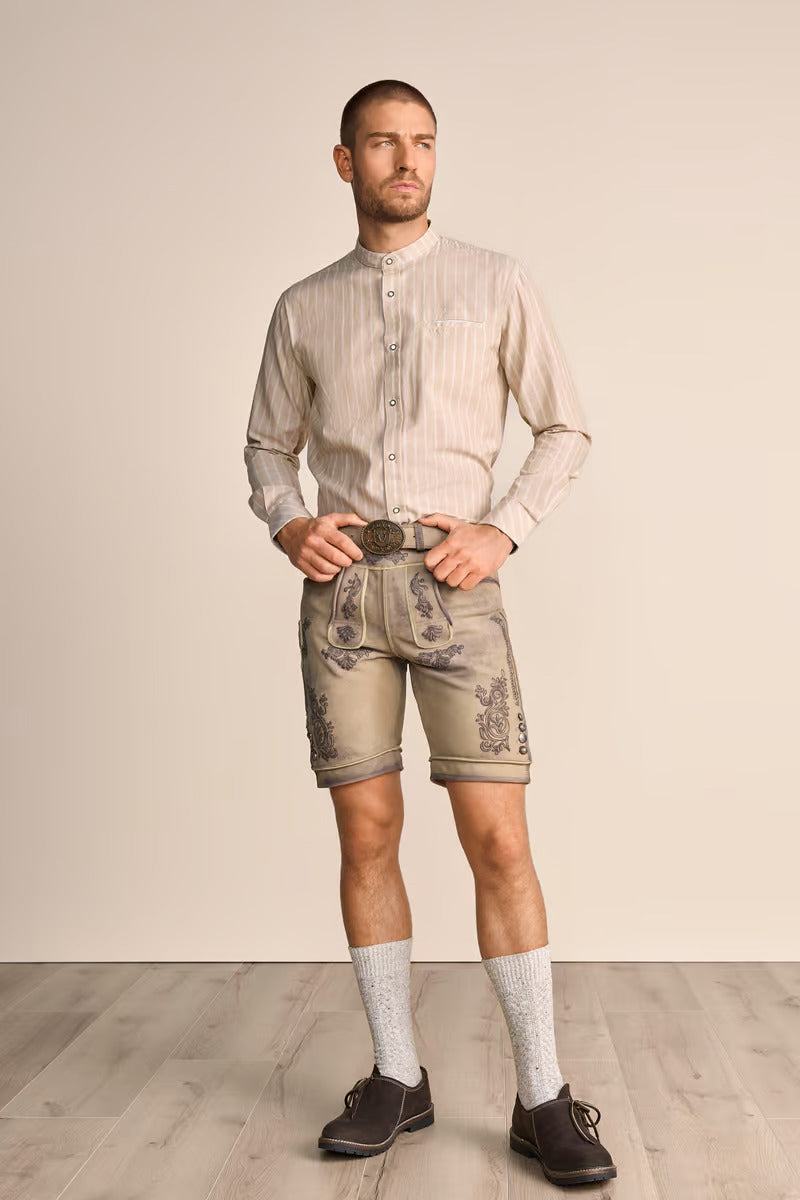 Krueger Traditional Long sleeve Shirt "Samir" beige (M,L)
