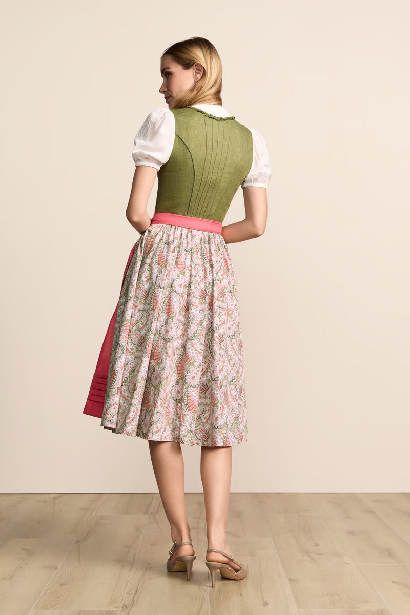 Kruger Long Dirndl 2pcs. 70cm "Aletta" green