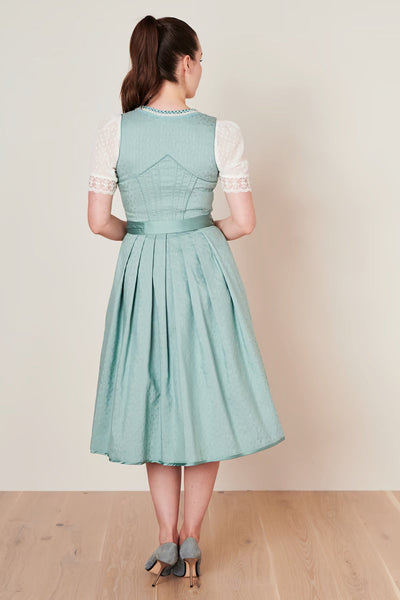 Kruger Long Dirndl 2pcs. 70cm "Abella" blue (size 42 only)