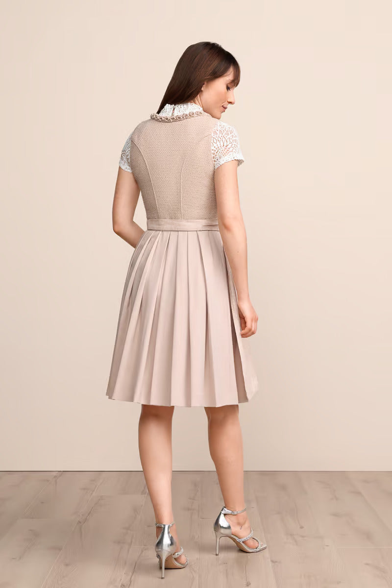 (new) Kruger Midi Dirndl 2pcs. 60cm "Liza" beige