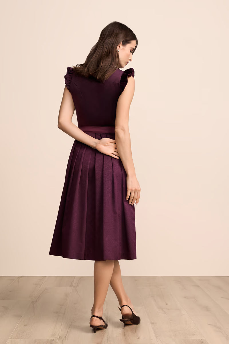 Krüger Heda Long Dirndl, Purple — 70cm 2pc Set