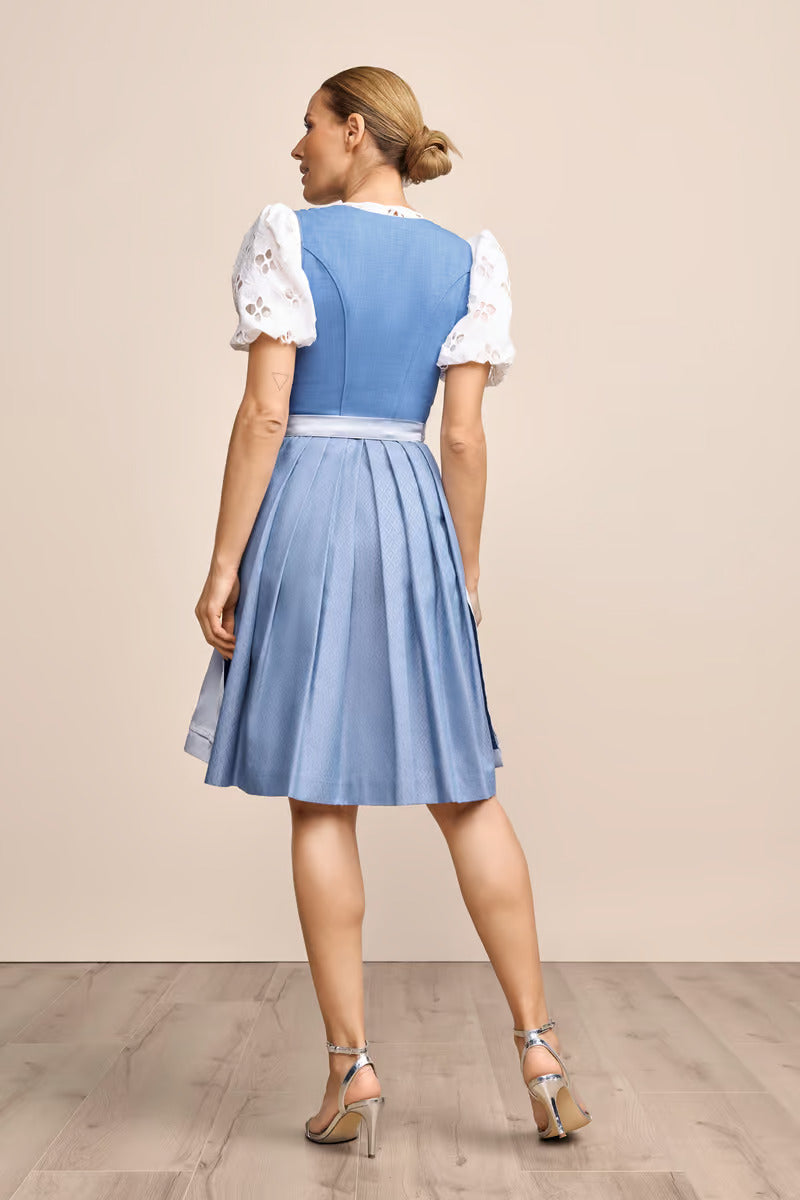 (new) Kruger Midi Dirndl 2pcs. 60cm "Libby" blue