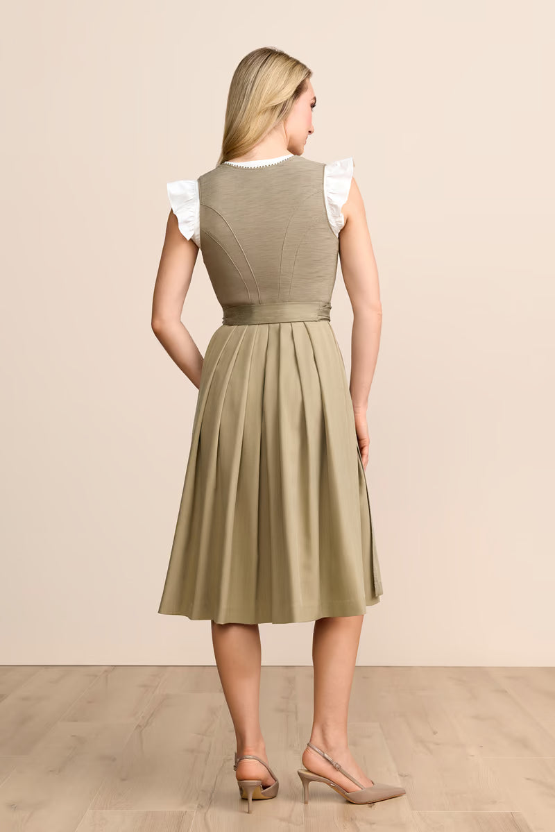 Krüger Winella Long Dirndl, Olive — 70cm 2pc Set