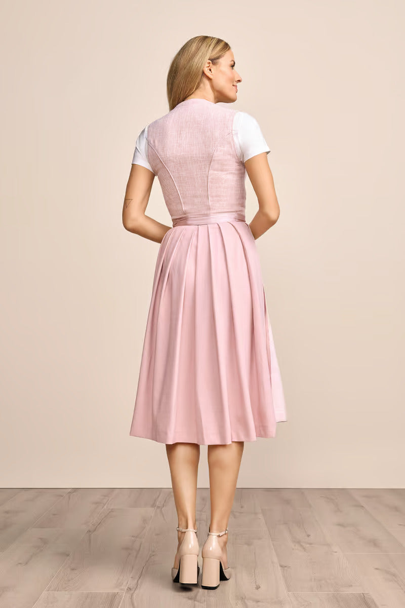 Kruger Madelen Long Dirndl, Pink — 70cm 2pc Set