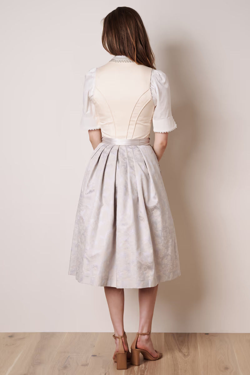 Kruger Long Dirndl 2pcs. 70cm "Monique" beige (36,38)