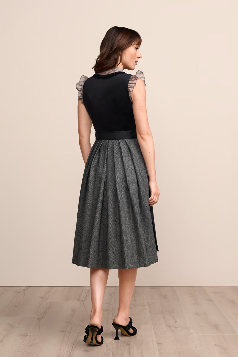 Kruger Long Dirndl 2pcs. 70cm "Velia" black