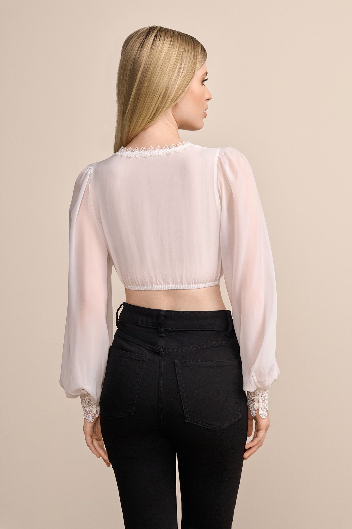 Kruger Hermine dirndl blouse in ecru, styled