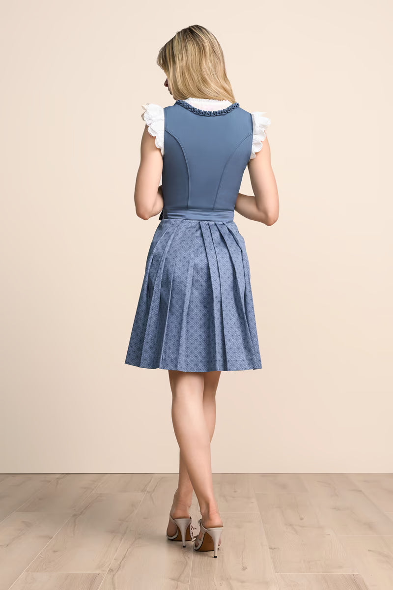 Kruger Mini Dirndl 2pc 50cm "Jocelyn" blue (contact us)