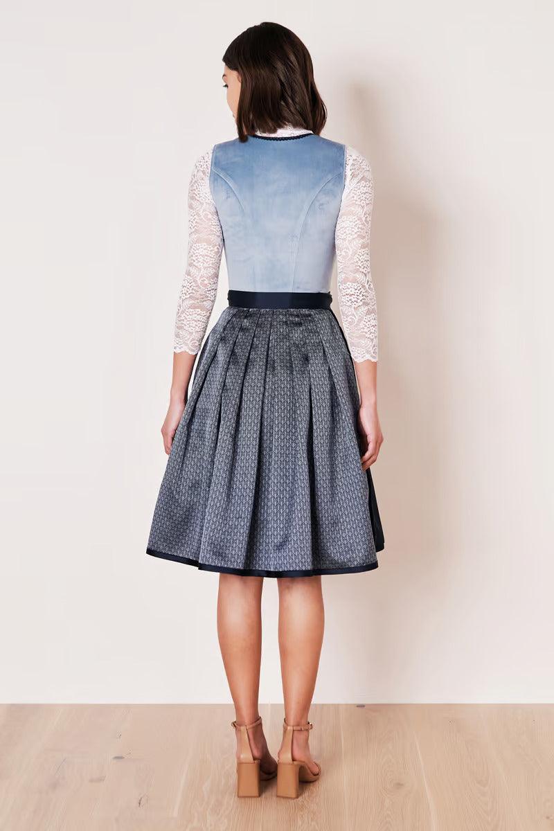 Kruger Dena Midi Dirndl, Blue — 60cm 2pc Set