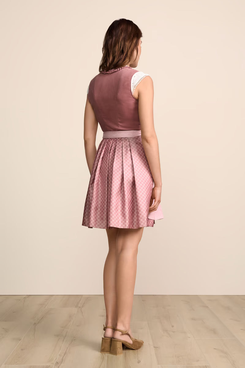 Kruger Mini Dirndl 2pcs. 50cm "Chleophea" pink