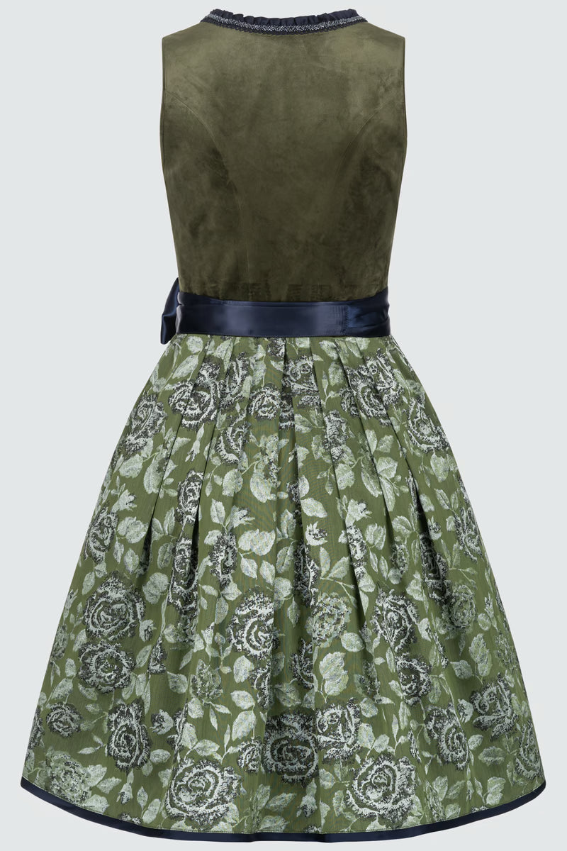 Kruger Midi Dirndl 2pcs. 60cm "Como" green (size 46)
