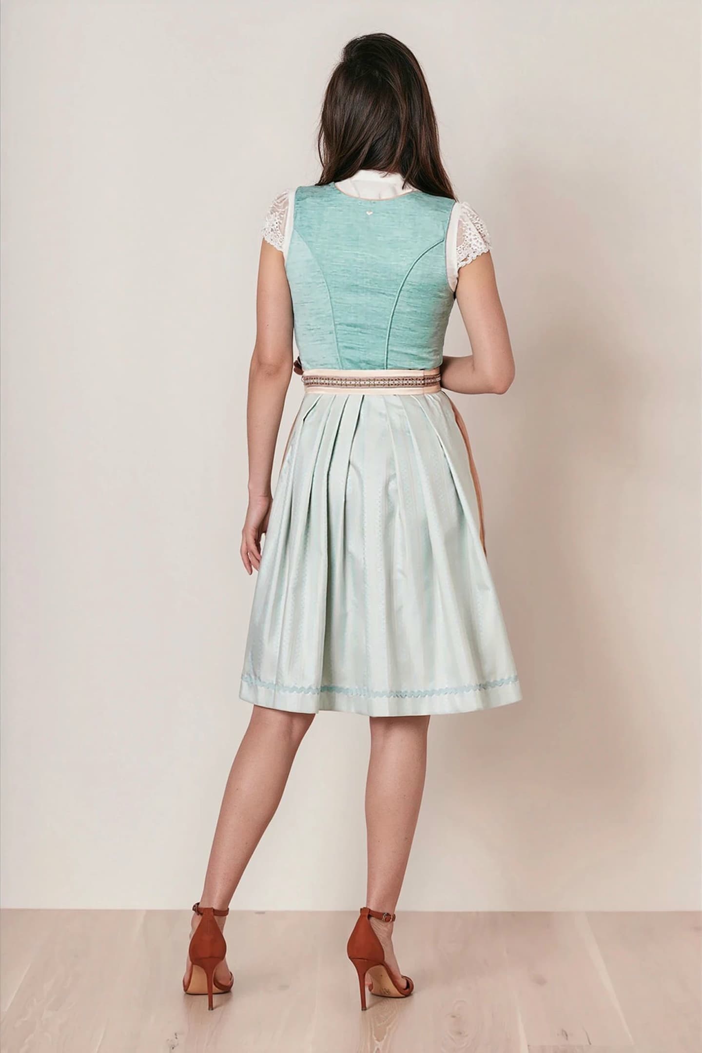 Julia Trentini Marina Midi Dirndl, Blue — 60cm