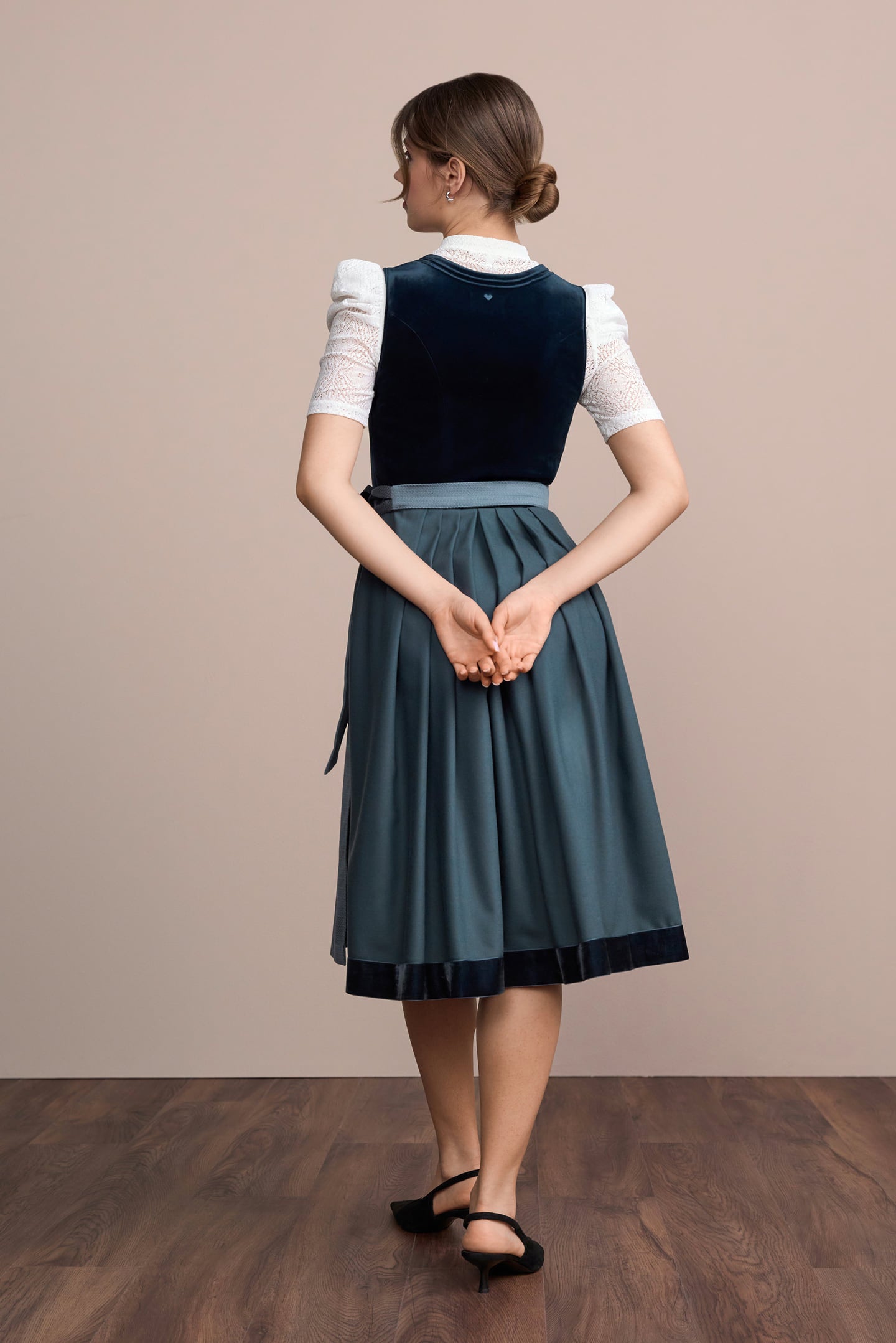 Julia Trentini Kajsa Dirndl, Blue — 70cm Long
