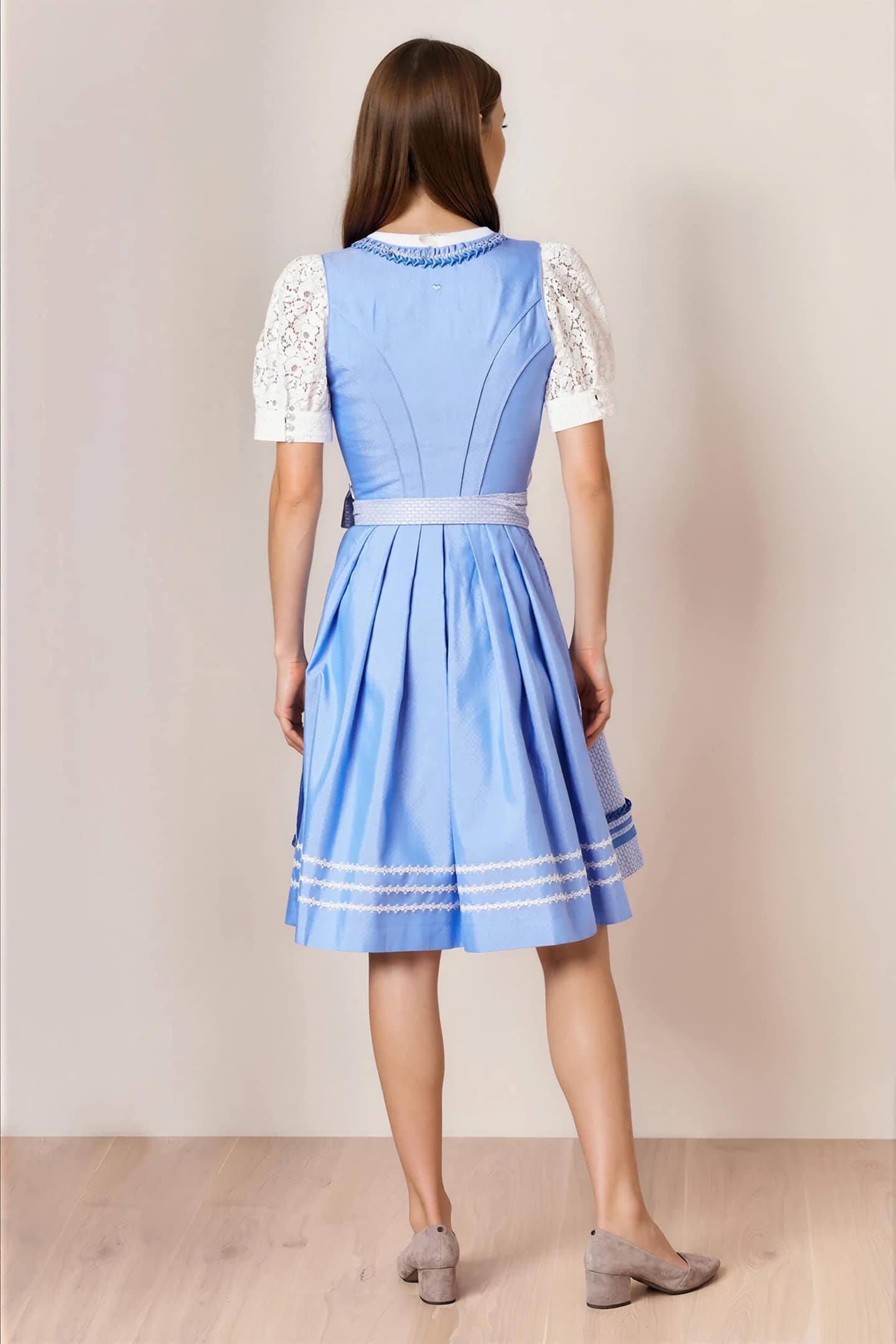 Julia Trentini Elsa Midi Dirndl, Blue — 60cm