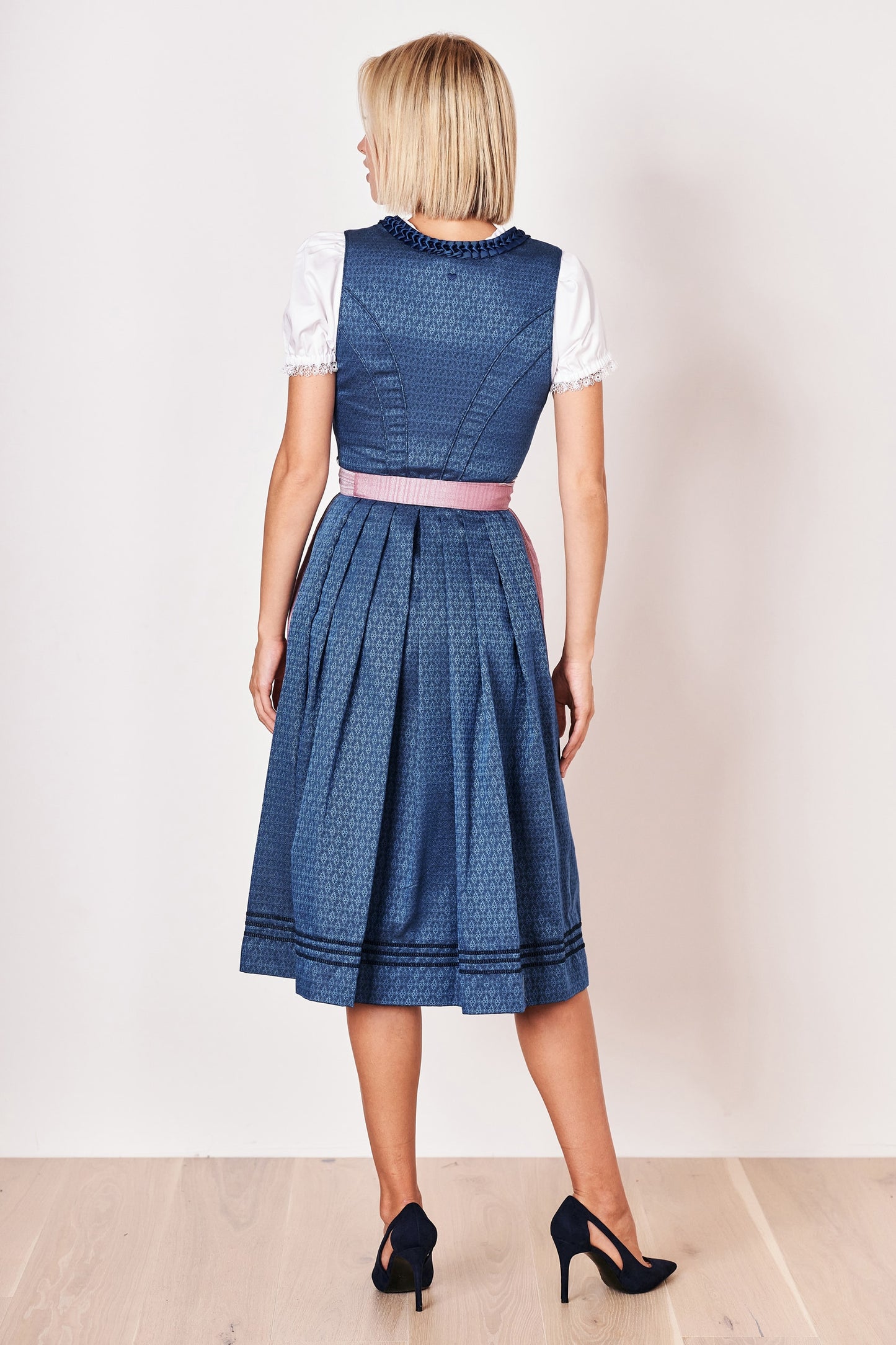Julia Trentini Alma Dirndl, Blue — 70cm Long