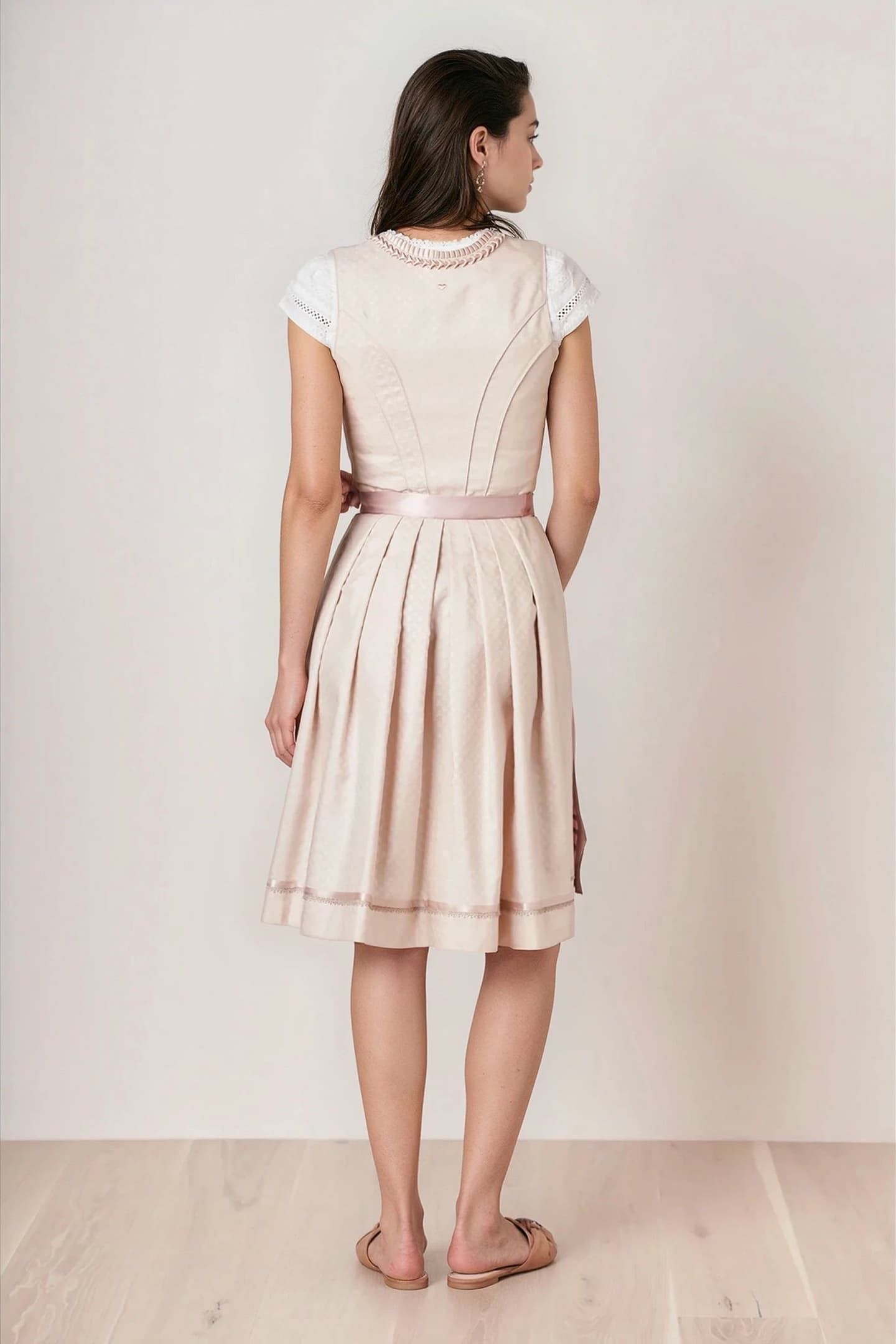 Julia Trentini Claudia Midi Dirndl, Rose — 60cm