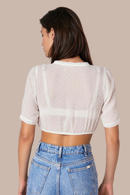 Dirndl blouse Beatrice — ecru