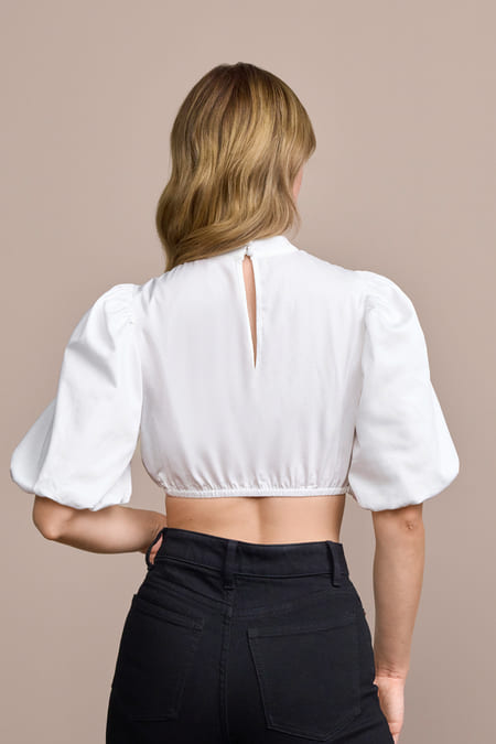 Dirndl blouse Leona — ecru