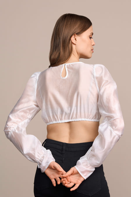 Dirndl blouse Thalina — ecru