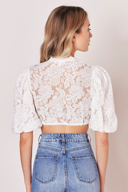 Dirndl blouse Minna — ecru