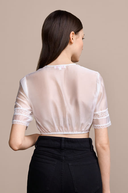 Julia Trentini Helmina Dirndl Blouse, Ecru