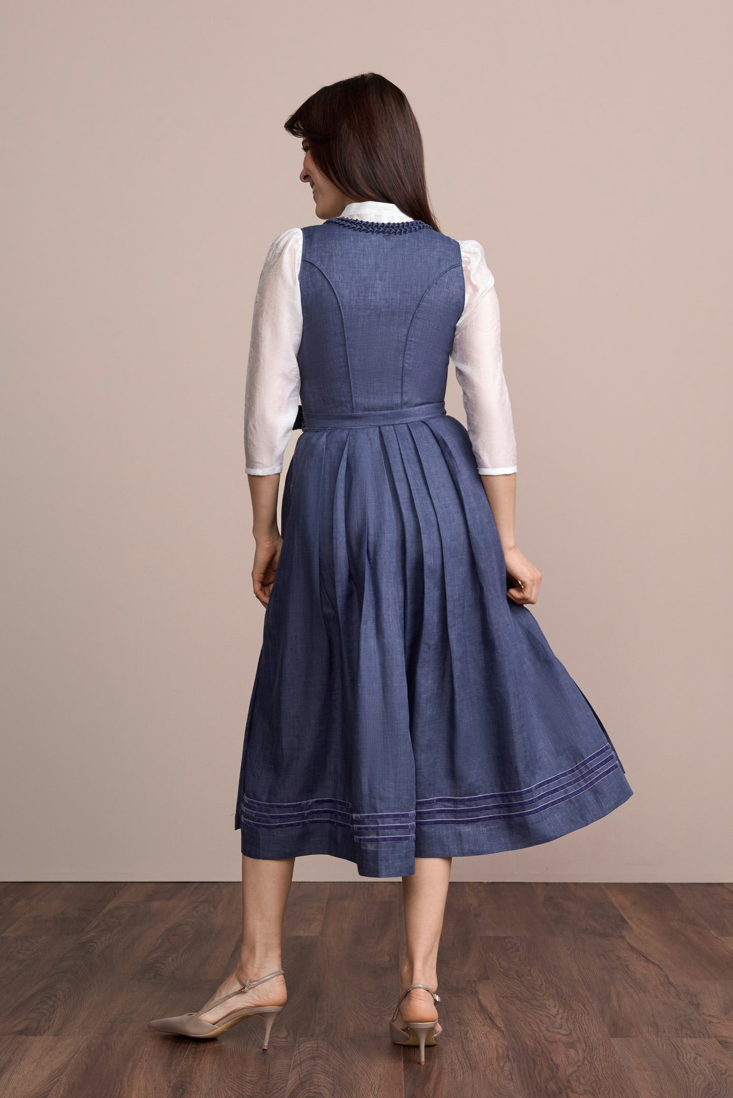 Julia Trentini Alruna Dirndl, Purple — 80cm Maxi