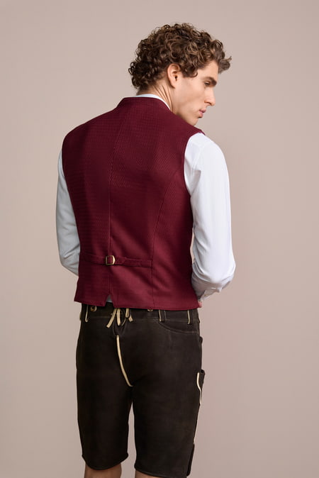 Waistcoat Lukas — red