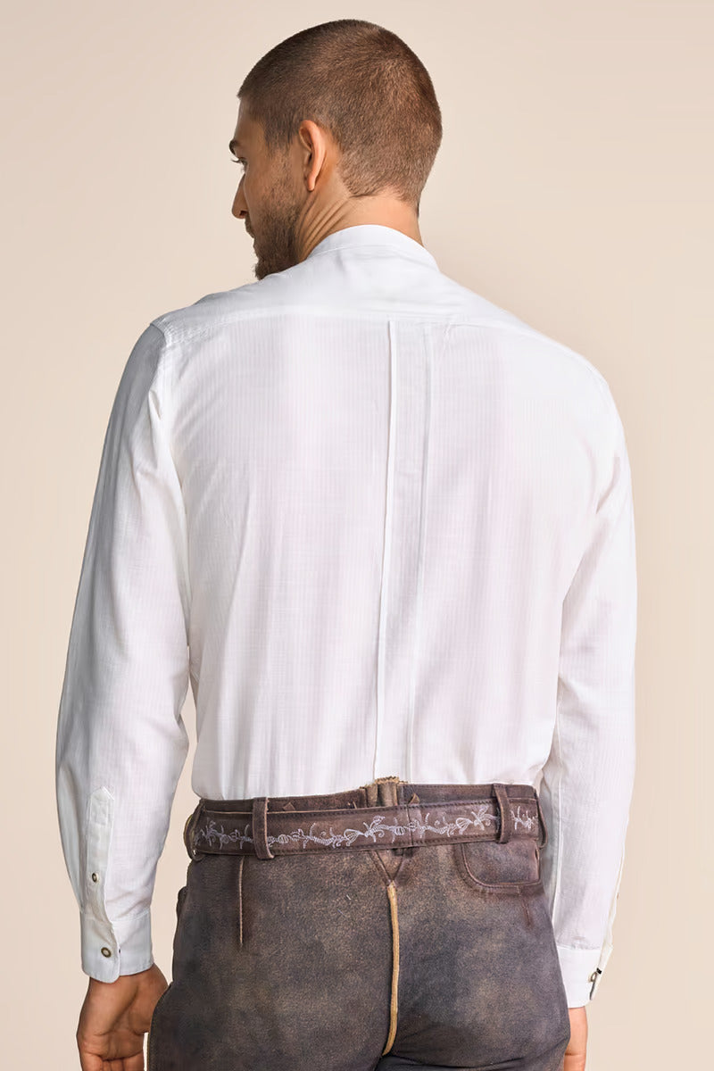 Krueger Traditional Long Sleeve Shirt "Ramin" white