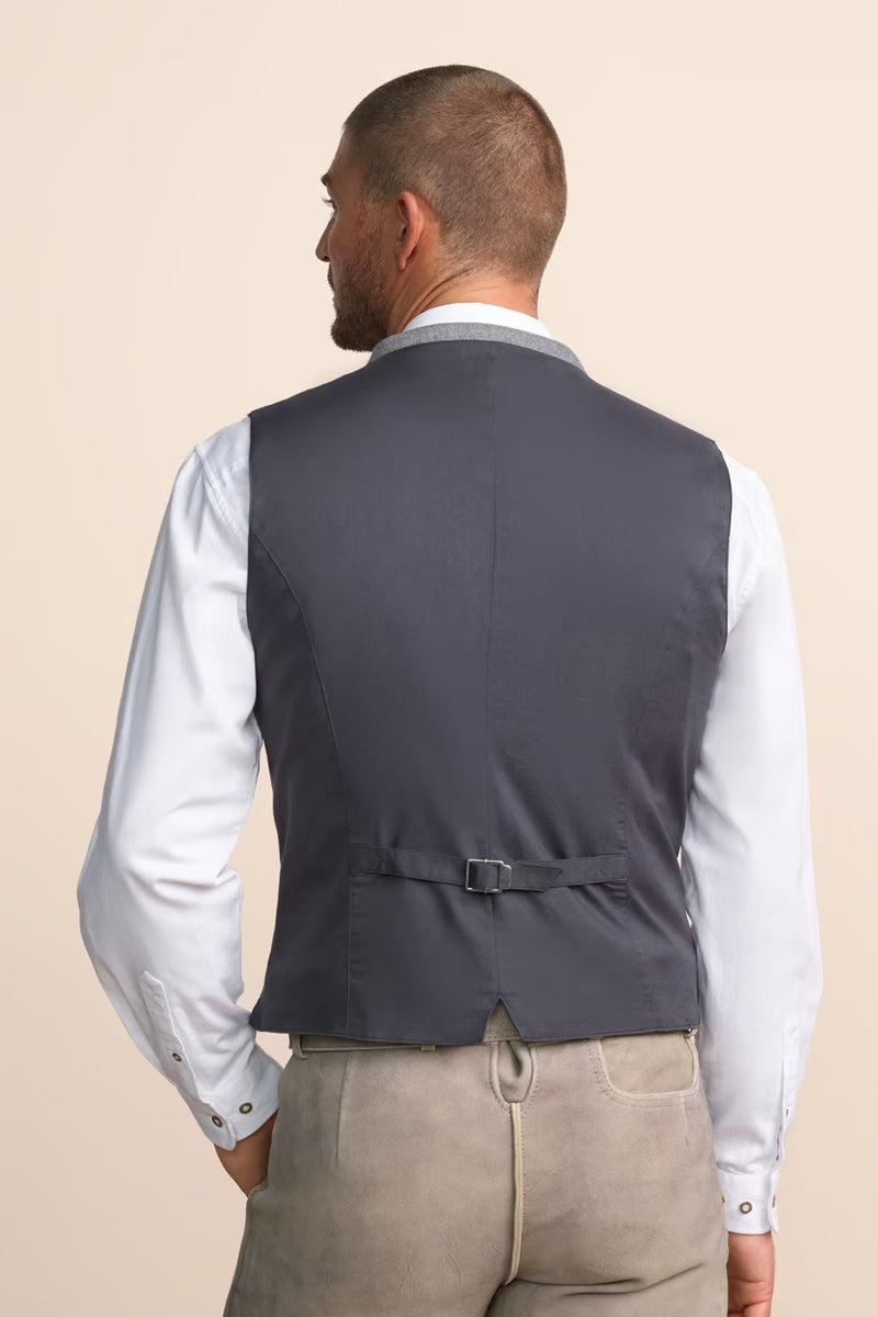 Kruger Traditional Vest "Zedric" gray/blue (48)