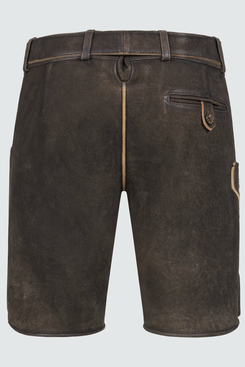 Kruger Men's Lederhosen "Vinc" with belt (in USA stock)