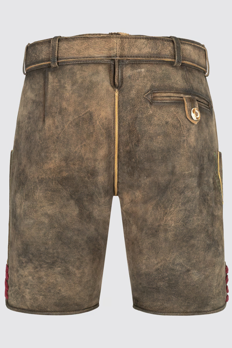 Kruger Men's Lederhosen "Charlie" with belt (light brown)