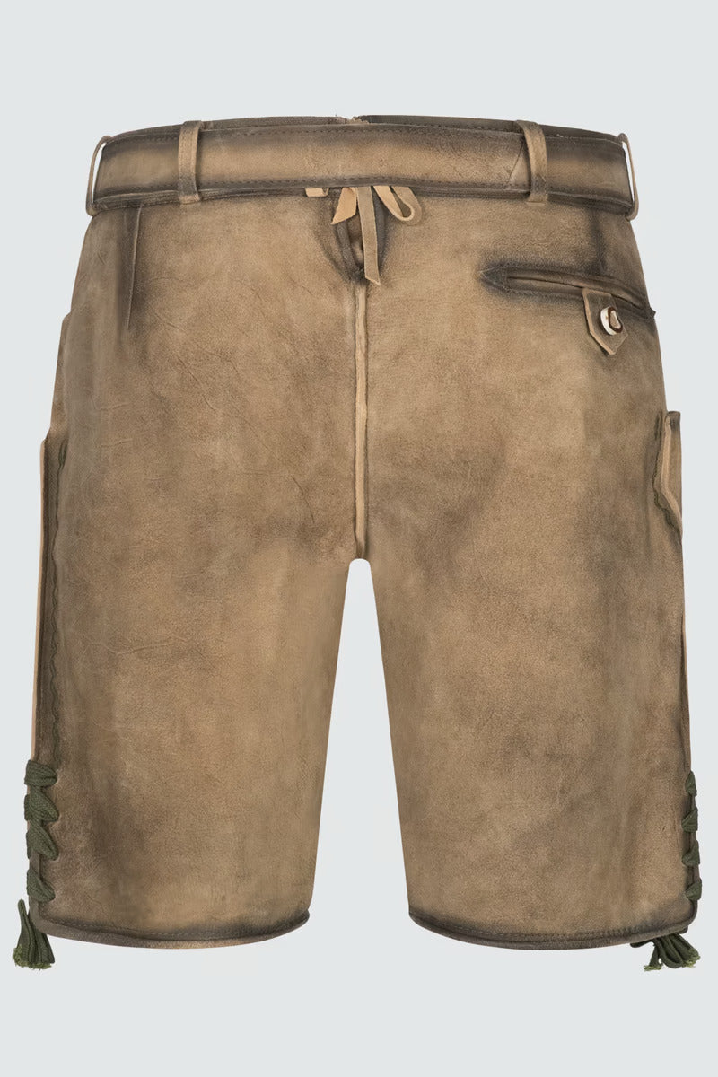 Kruger Men's Lederhosen "Ulli" with belt (size 54)