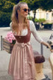 Kruger Mini Dirndl 2pcs. 60cm "Dena" red (40,42)