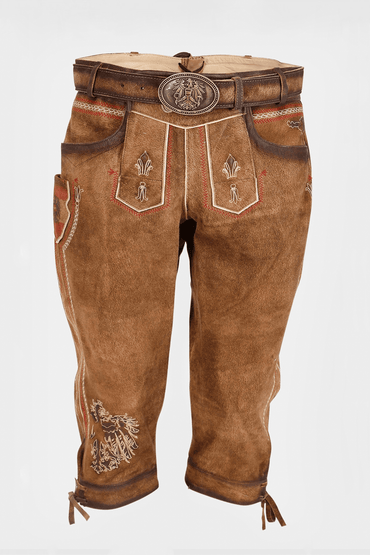 Kruger Mei Hoamat Kniebund lederhosen brown