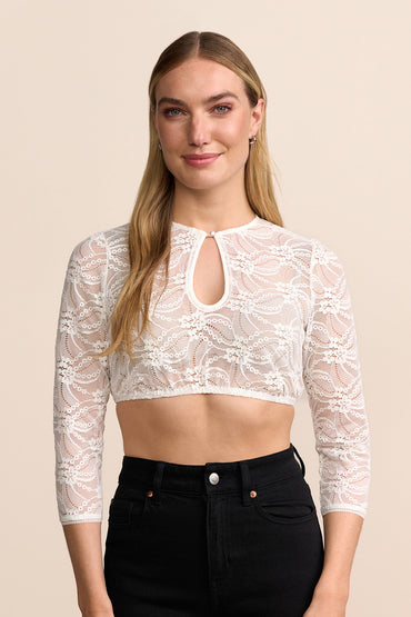 Kruger Nivella dirndl blouse in ecru