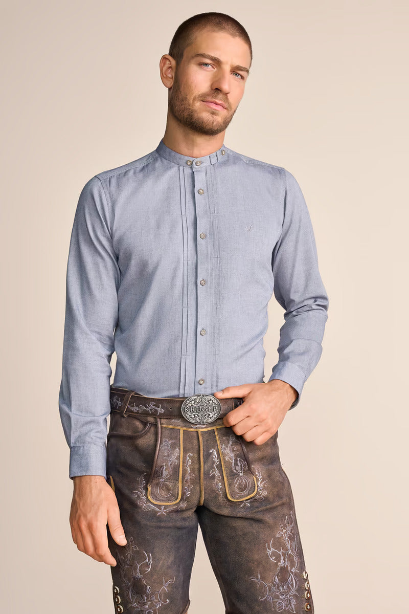 Krueger Traditional "Sören" (gray) Long Sleeve Shirt (low stock)