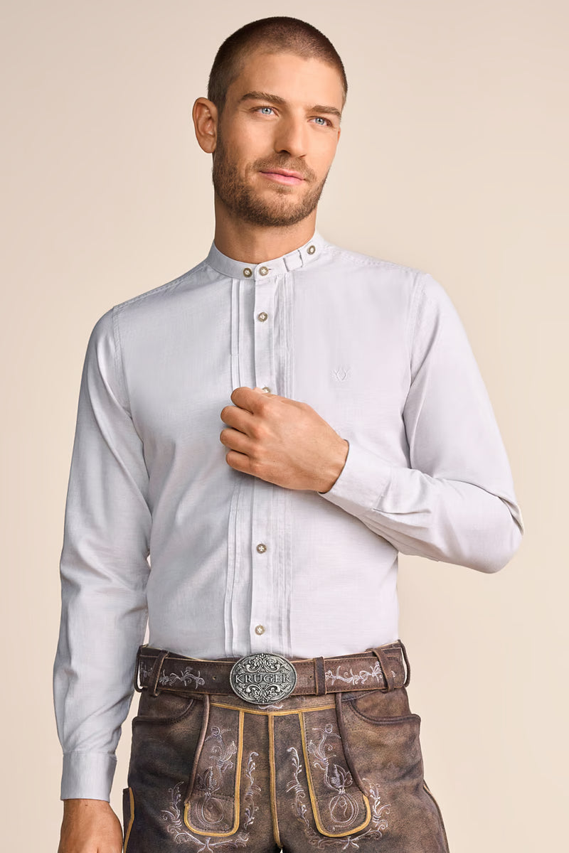 Krueger Traditional Long Sleeve Shirt "Sören" dark gray (M)