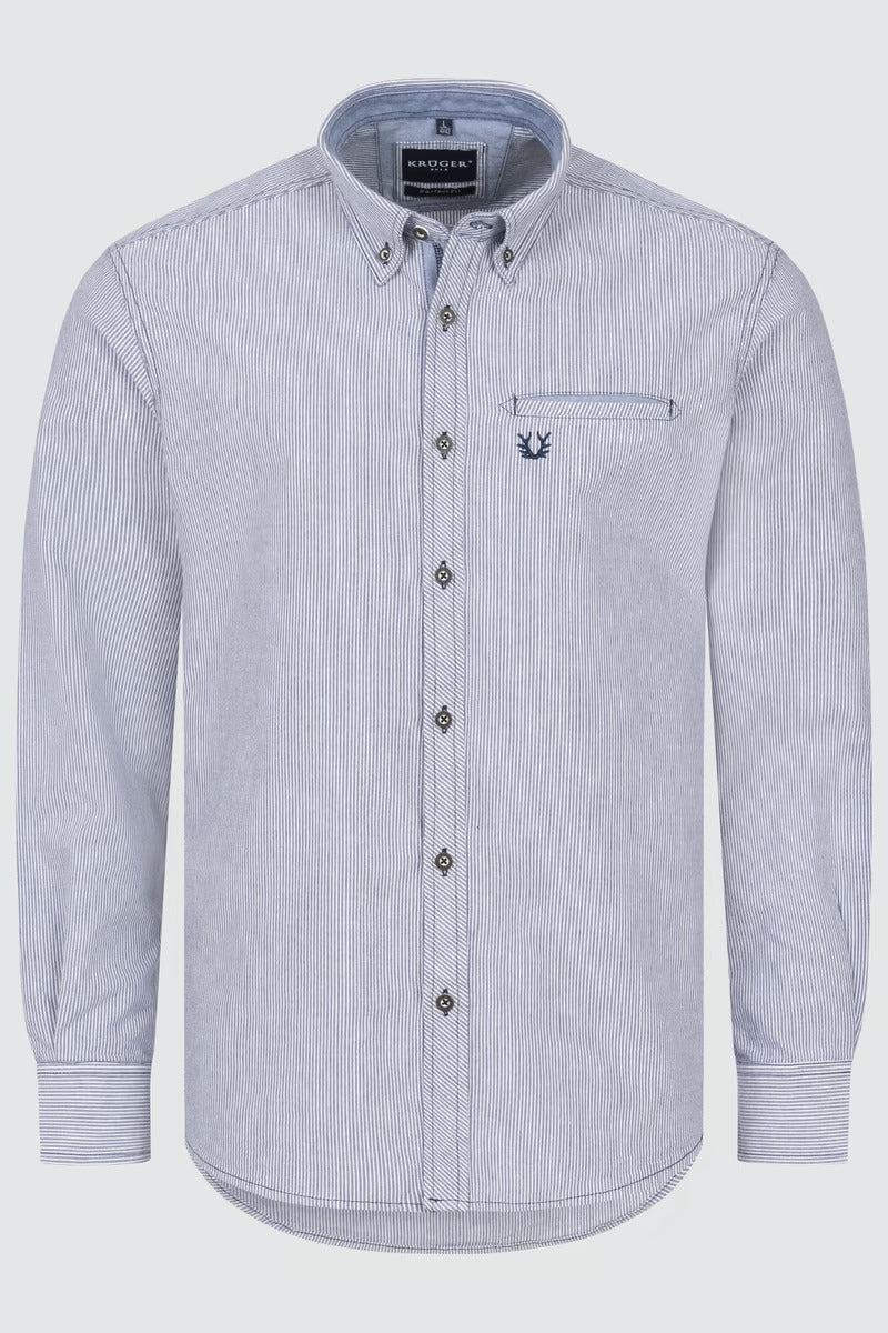 Krueger Traditional Shirt "Auron" blue
