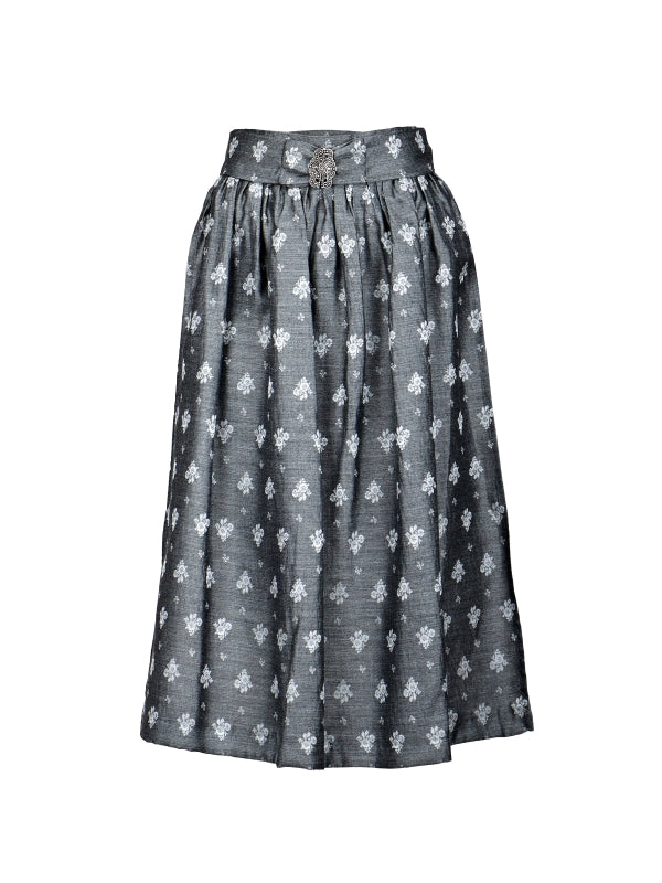 Berwin Dirndl Apron, Anthracite — 77cm