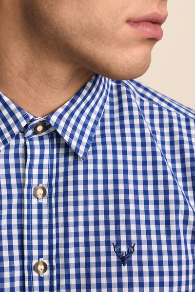 Krueger Traditional Long Sleeve Shirt "Dimitros" blue