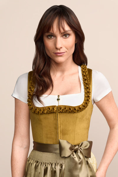 Kruger Berit Long Dirndl, Yellow — 70cm 2pc Set