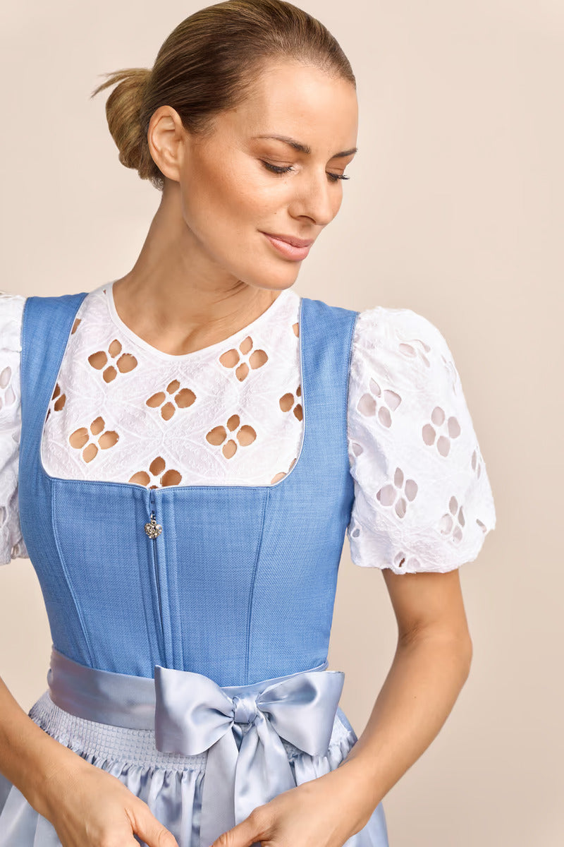 (new) Kruger Midi Dirndl 2pcs. 60cm "Libby" blue