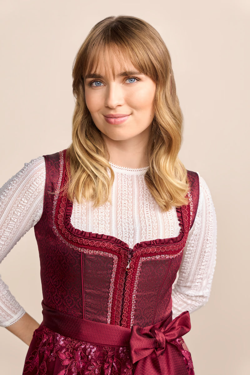 Kruger Mini Dirndl 2pc 50cm "Dafna" red