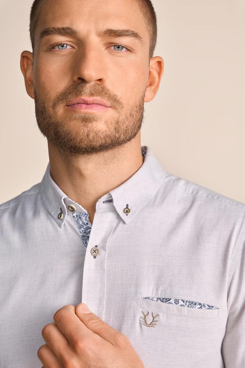 Krueger Traditional Long Sleeve Shirt "Thimon" gray