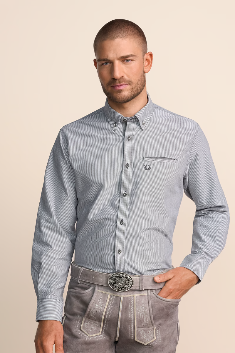 Krueger Traditional Shirt "Auron" gray