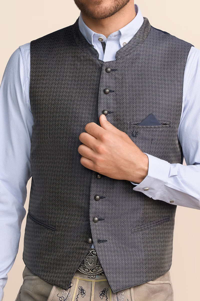 Kruger Traditional Vest "Vitali" blue