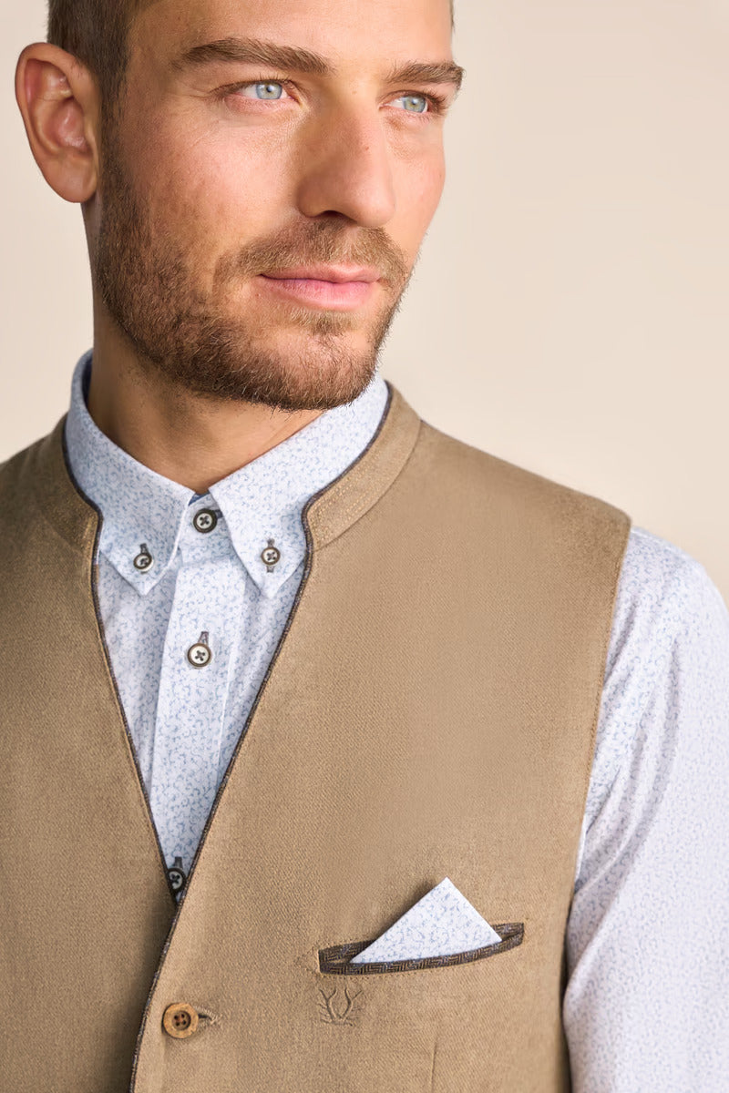 Kruger Traditional Vest "Livius" tan (size 54)